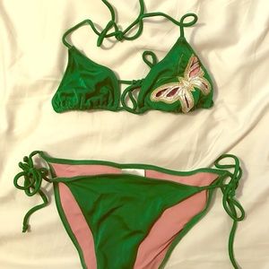 Itty bitty string bikini