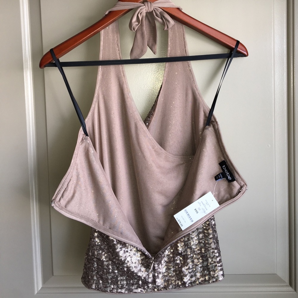 Bebe sequence halter top - Picture 3 of 5