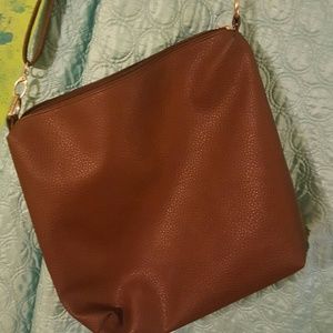 Brown purse leatherette...brand new