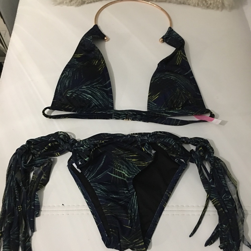 Victoria's Secret palm print halter top
