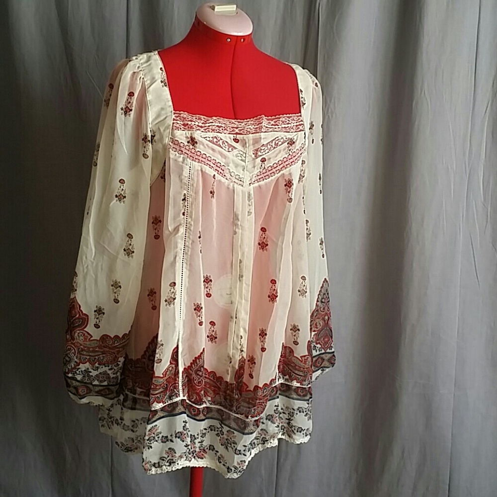 Riley + James Tops Multi-color L/G 100% Polyester