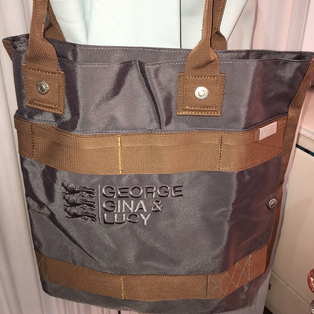 George Gina & Lucy Two to 7 tote in brown new