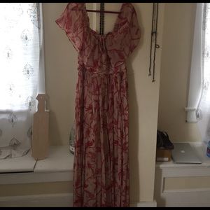 Floor length off the shoulder asos gown