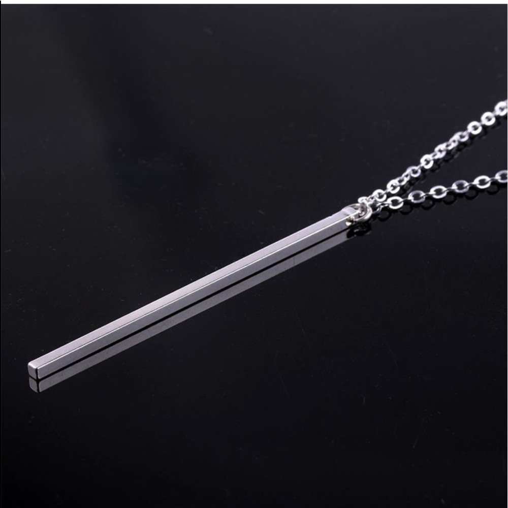 SILVER BAR NECKLACE!! 🔥✔️ - Picture 2 of 5