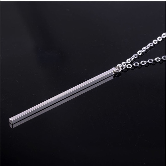 SILVER BAR NECKLACE!! 🔥✔️ - Picture 2 of 5