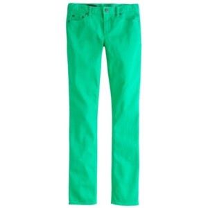 J Crew Matchstick Green Denim