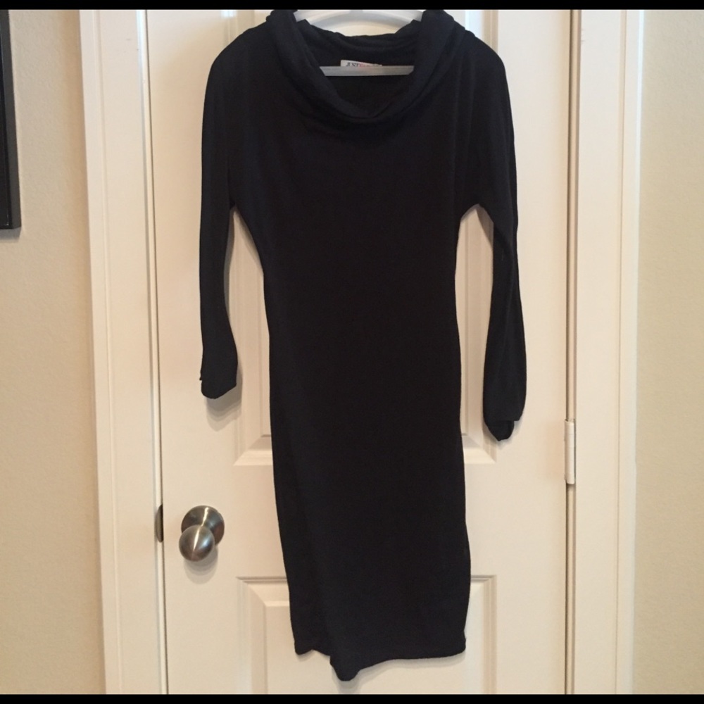 Black sweater dress