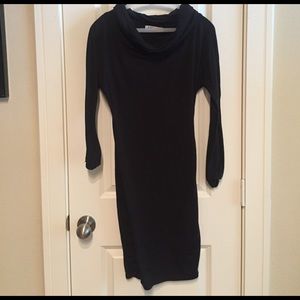 Black sweater dress