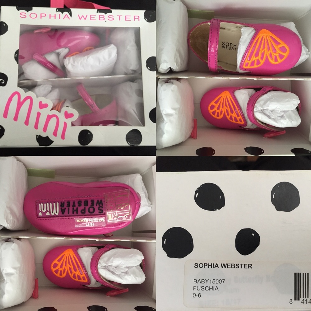 Sophia Webster Mini "BiBi" butterfly pre-walkers!