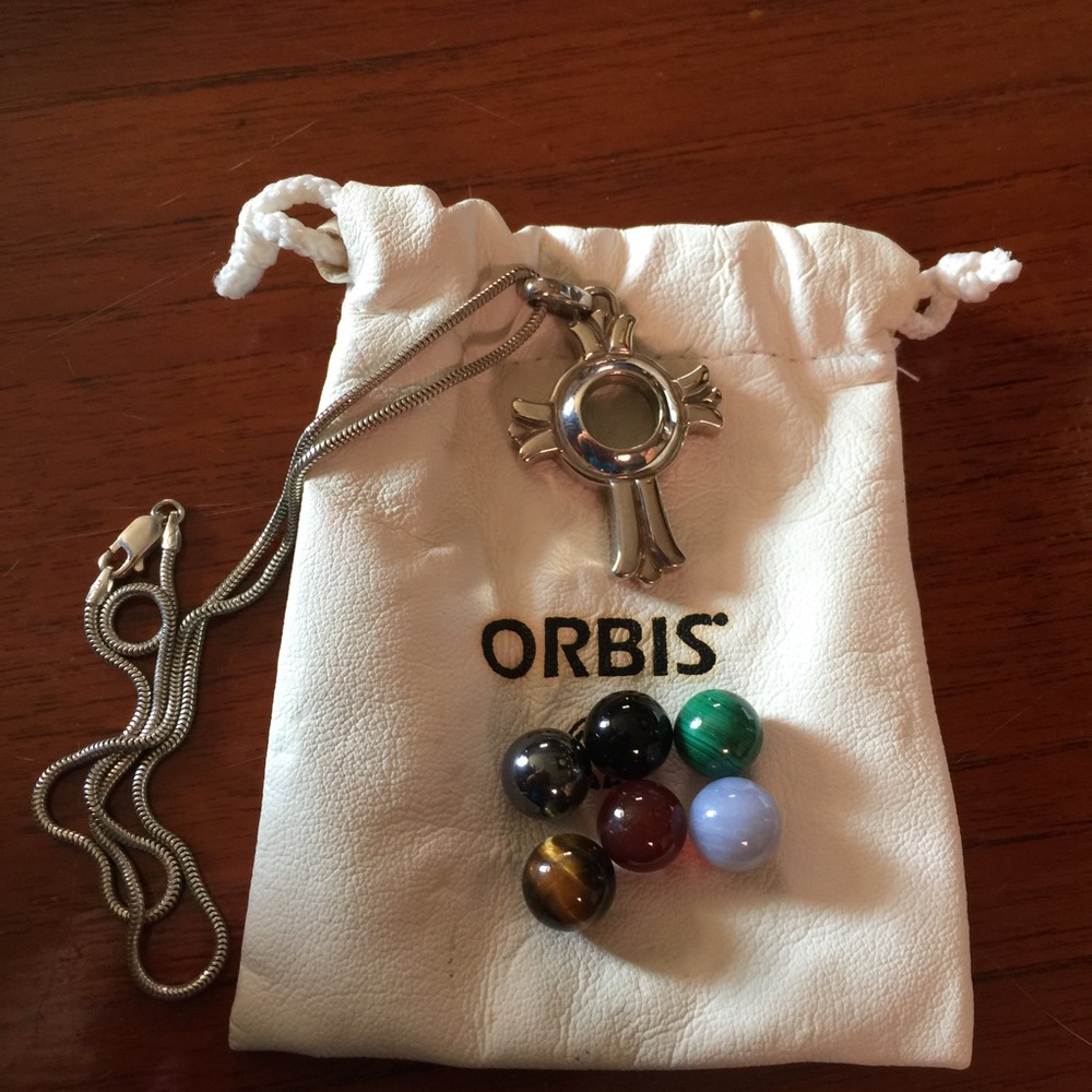 Orbis cross necklace