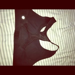 Lululemon black compression sports bra