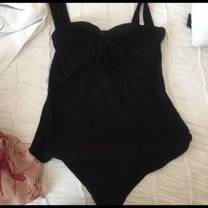 Free People lace up body suit