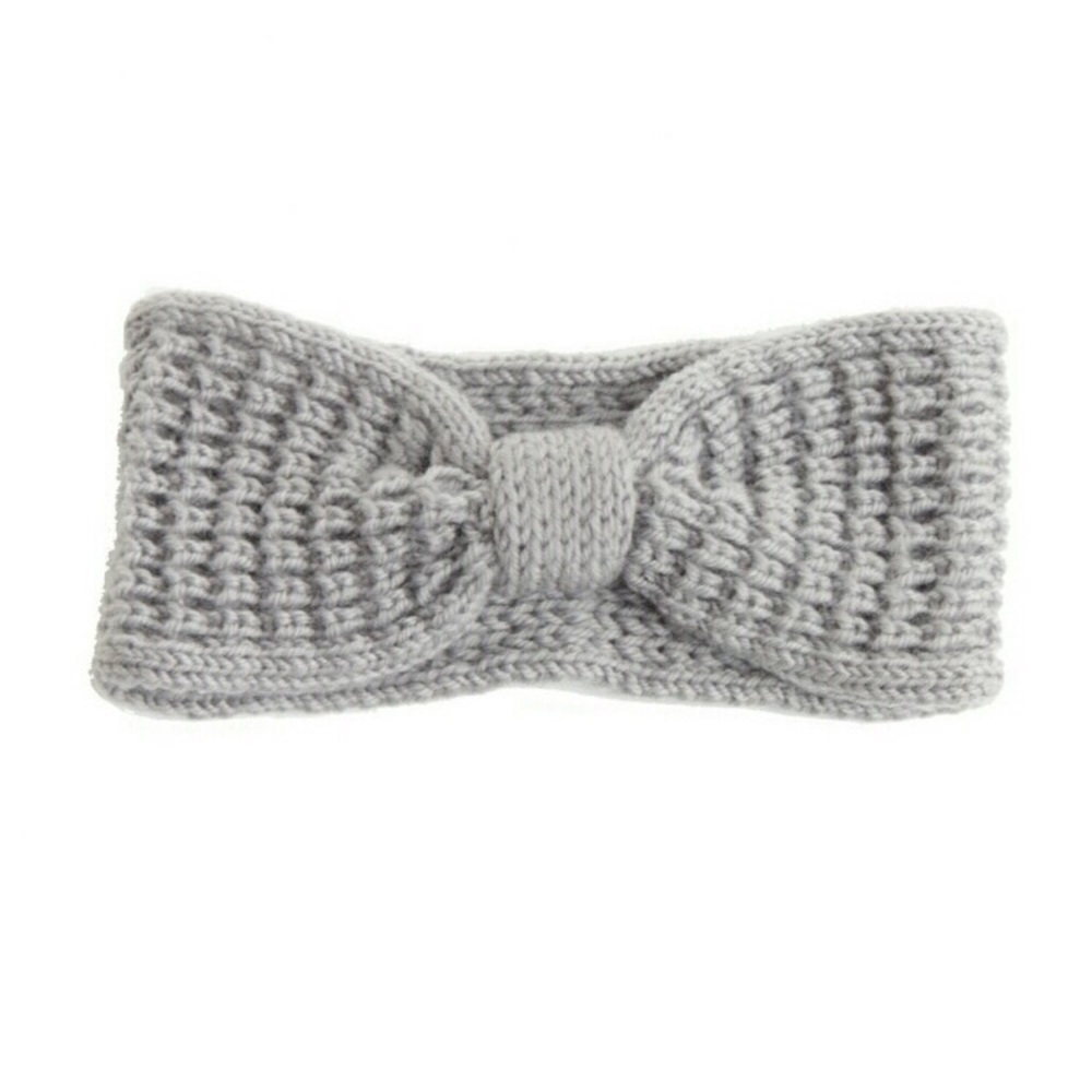 Knit Headband | Ear Warmers - Grey