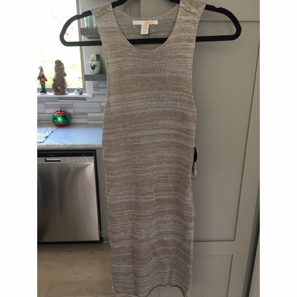 metallic dress