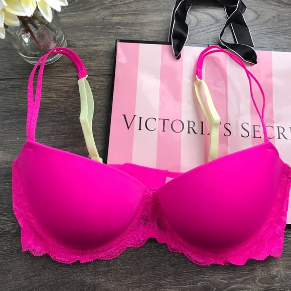 PINK Victoria's Secret Other - VS PINK Date Push-up bra in neon pink