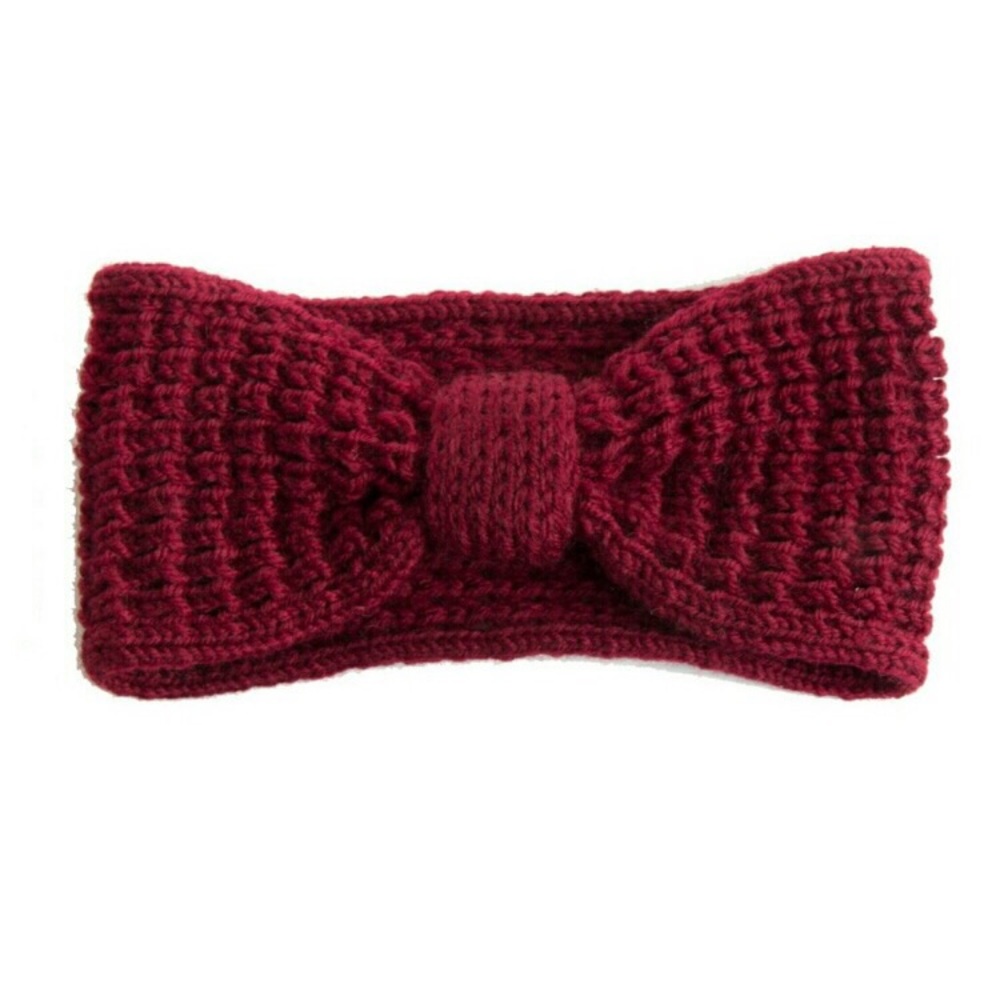 Knit Headband | Ear Warmers - Wine