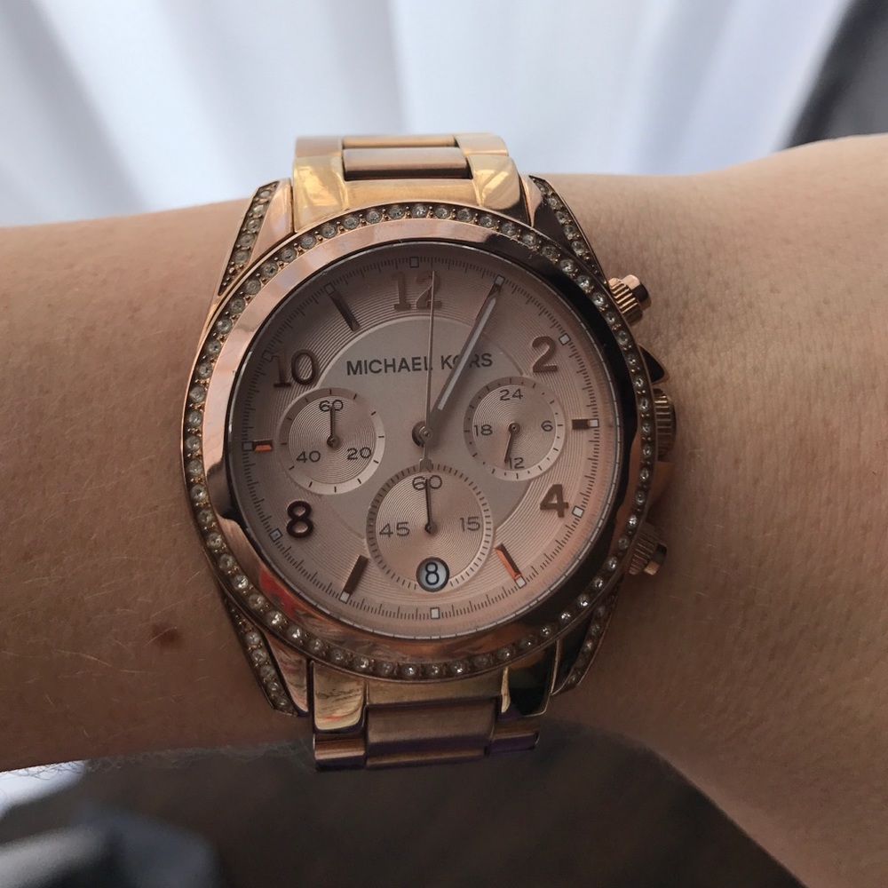 Michael Kors rose gold watch!