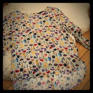 Funky floral blouse