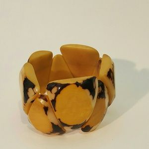 Fashionable hard acrylic plastic bracelet.