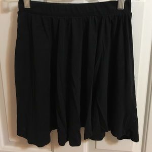 BLACK HIGH WAISTED MINI SKIRT