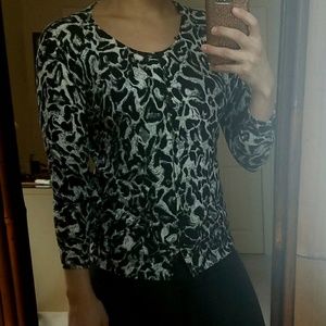 Animal print cardigan
