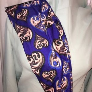 Disney heart leggings Mal Evie NWT 10/12 new