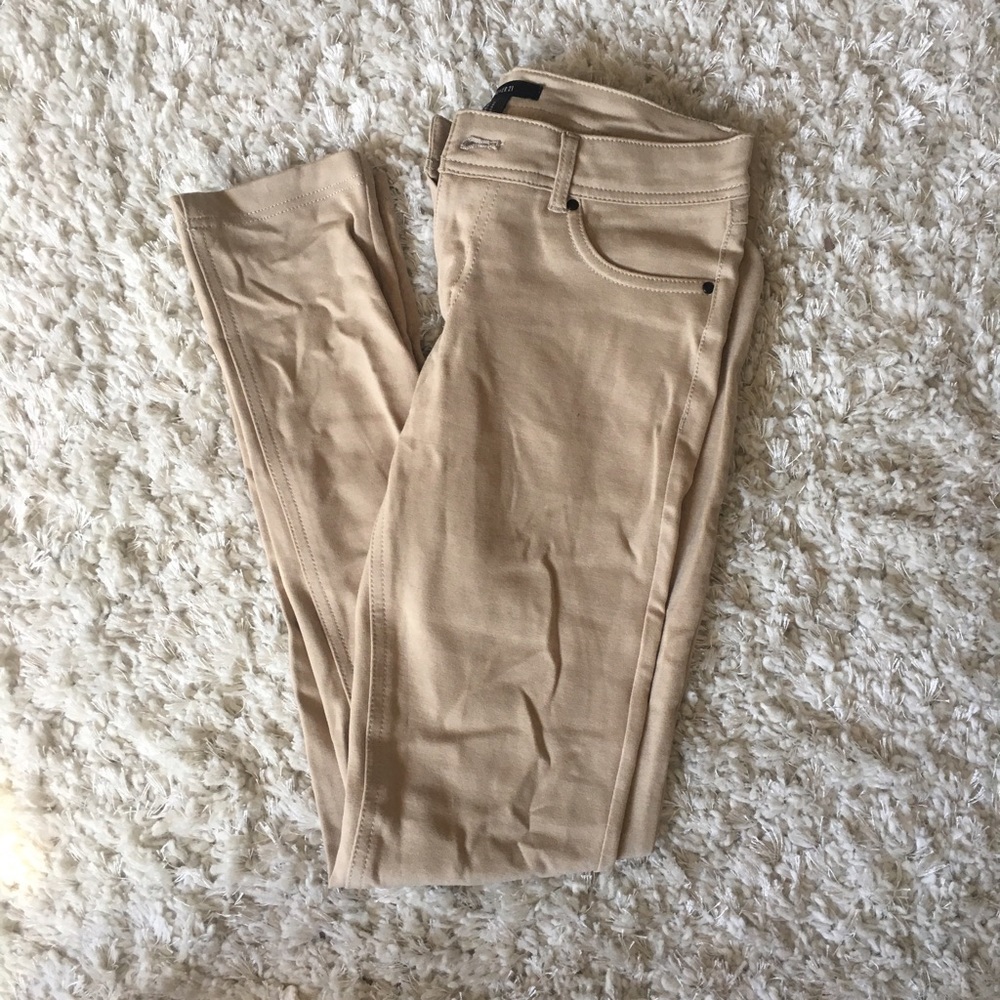 Khaki "jeggings"