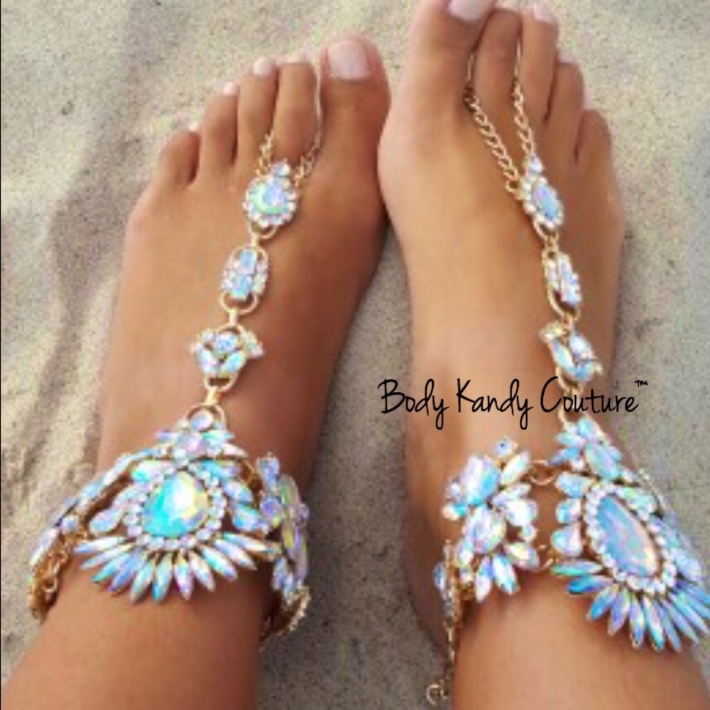Bohemian Beach Barefoot Sandals weddings