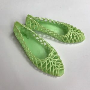Neon green jellies