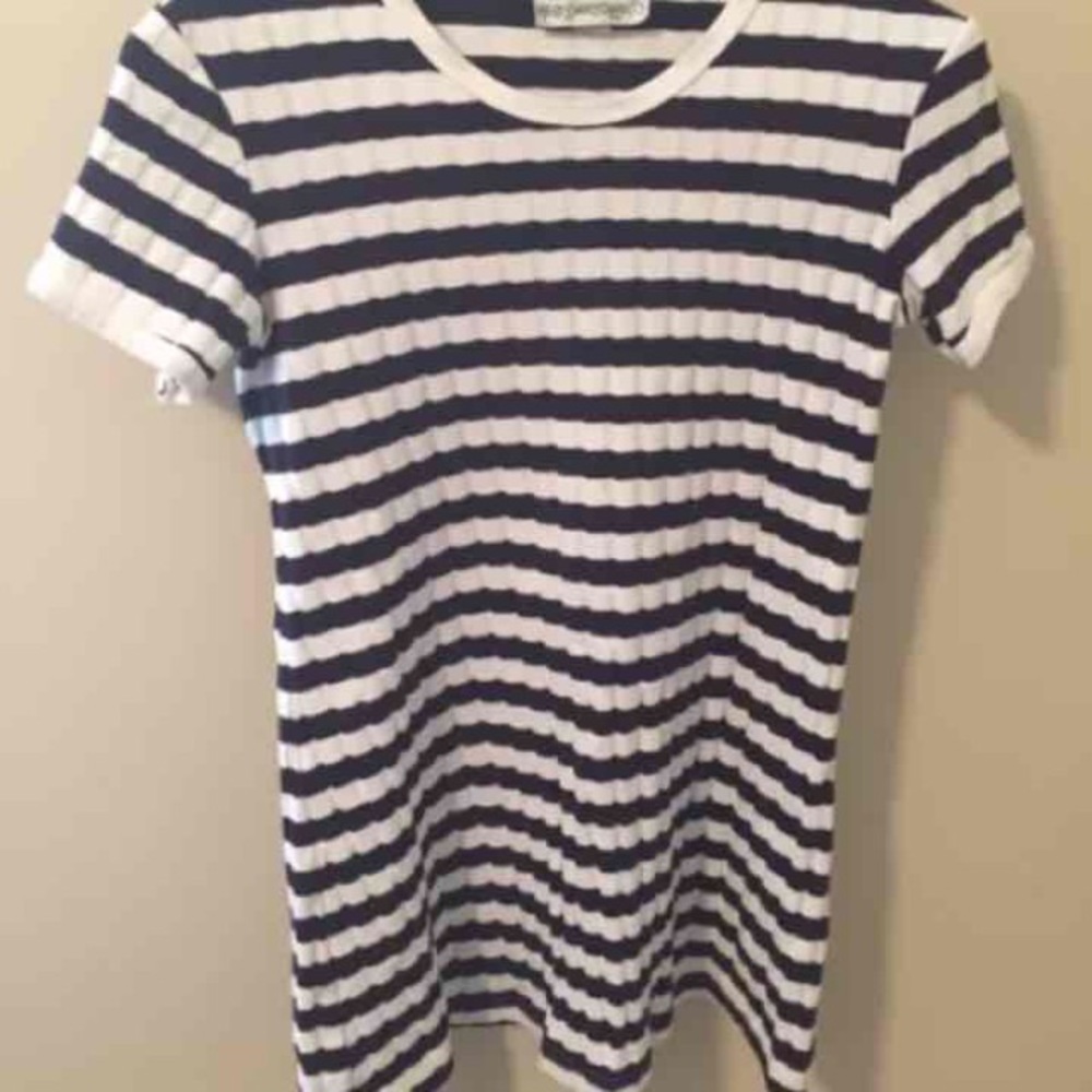 Necessary Objects Striped mini Sweater dress LARGE