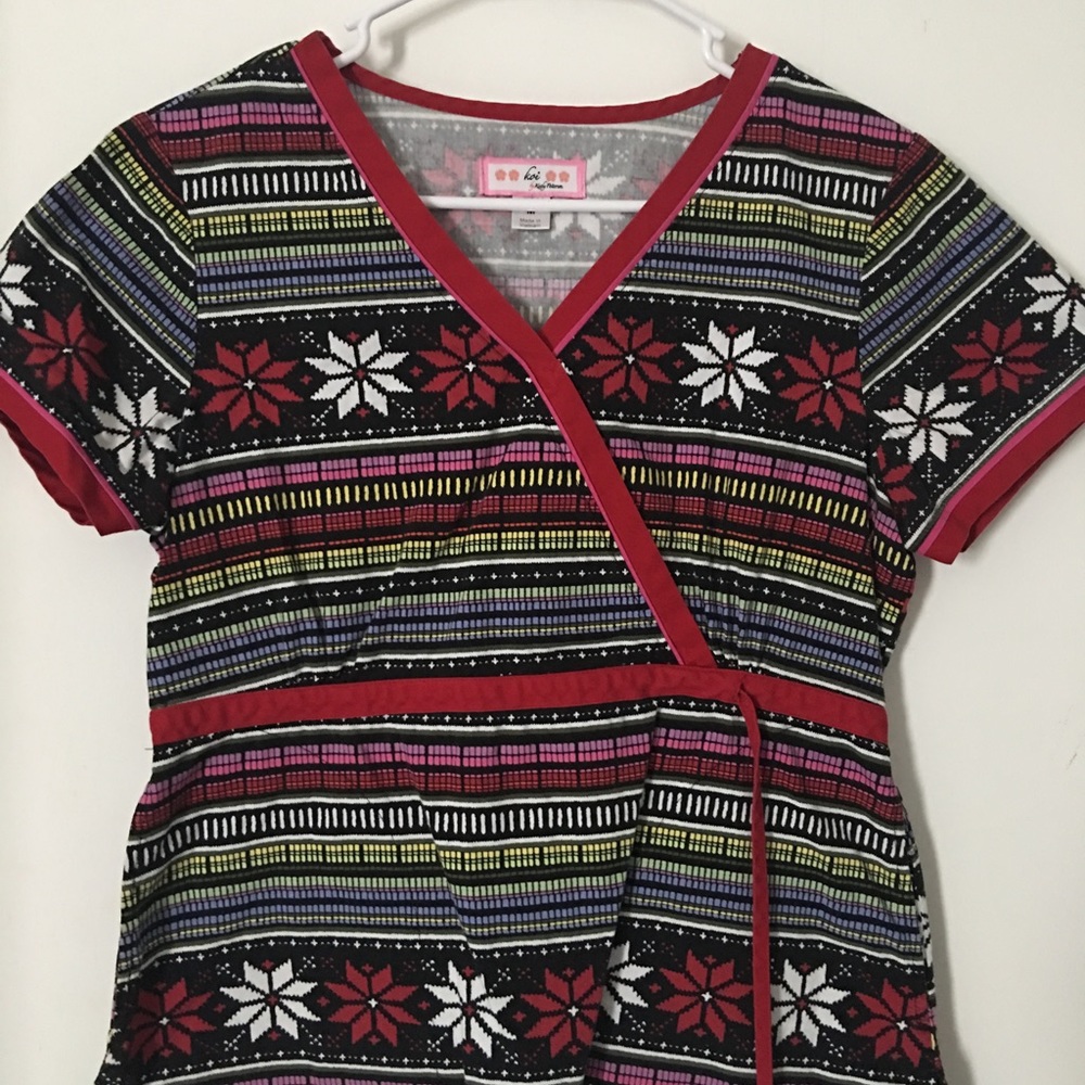 Koi by Kathy Peterson smock scrub top