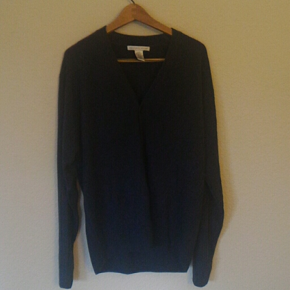 Geoffrey Beene navy blue cardigan