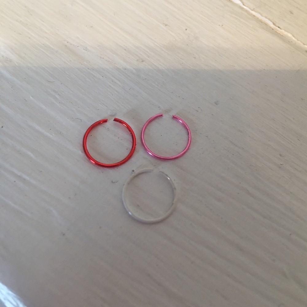 3 20G Nose Ring Hoops 💕