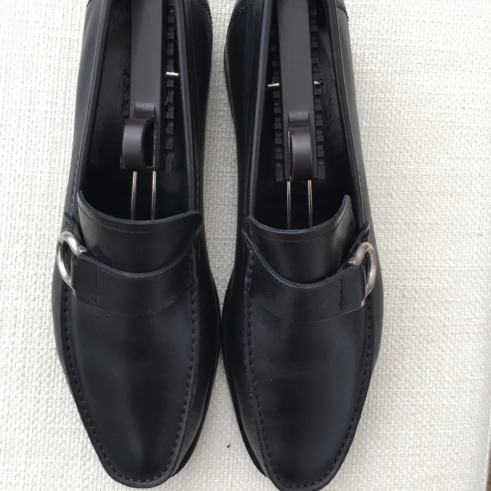 Black Ferragamo Loafers size 8 D