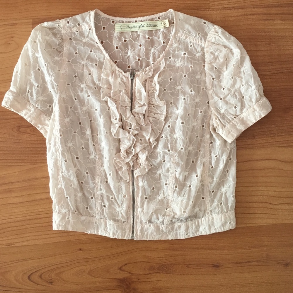 Eyelet Crop Top