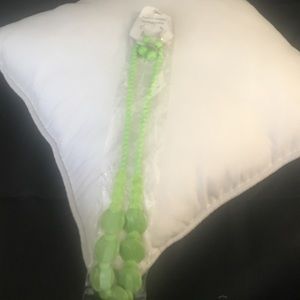 A necklace with matching earring