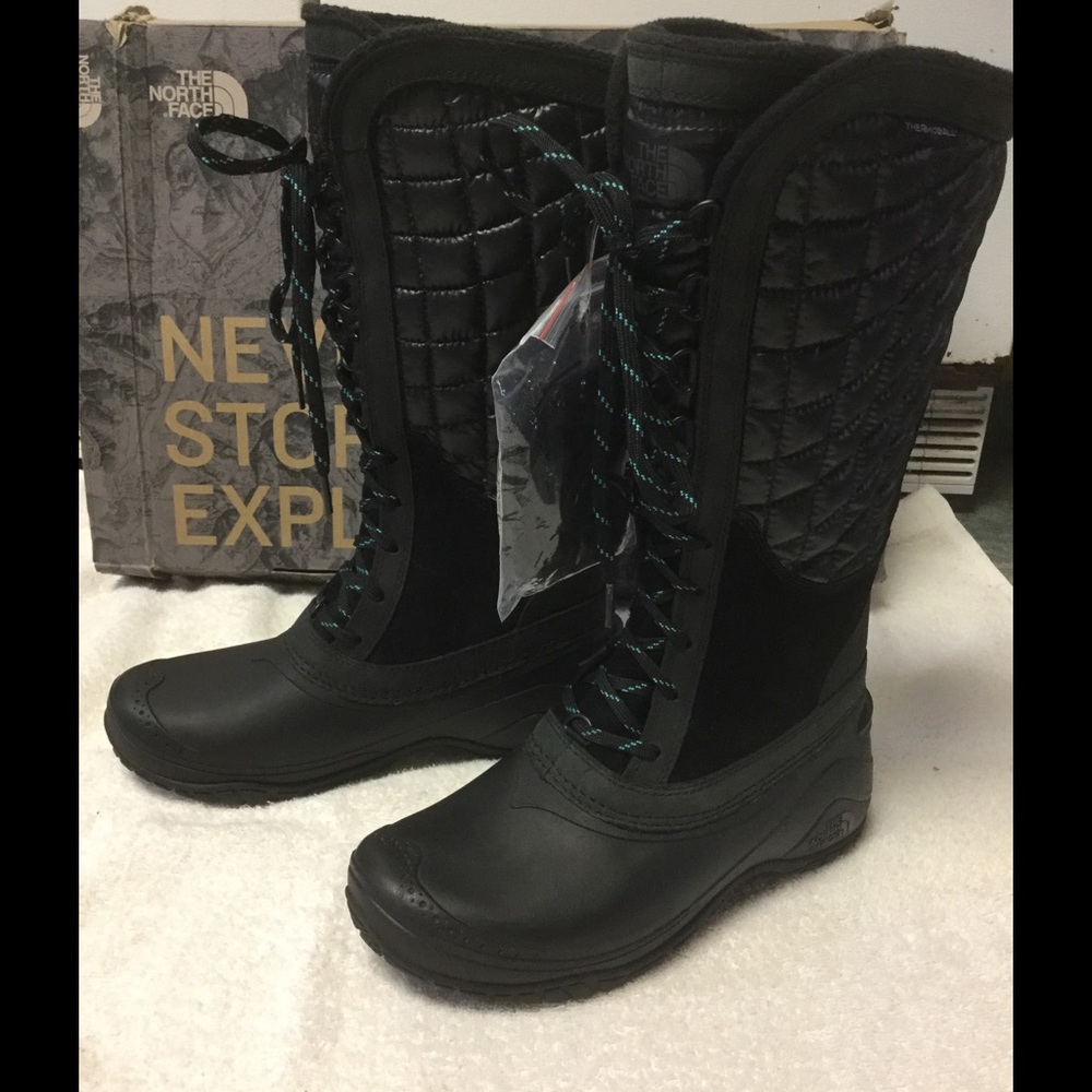 North face w thermoball high boots 6.5 black New