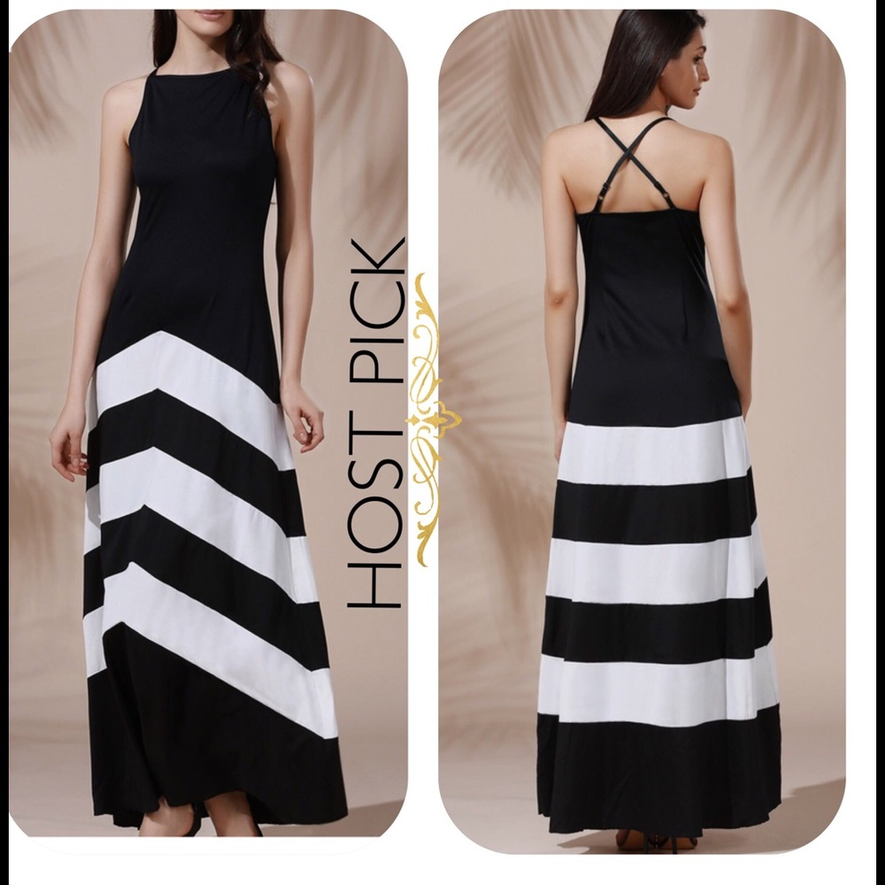 🌺HP 🌸Sexy chevron maxi dress PreOrder & Save - Picture 1 of 4
