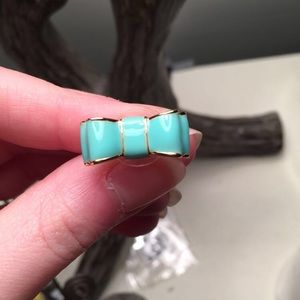 Kate Spade "Take A Bow" Tiffany blue earrings!