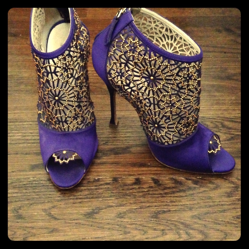 Brian Atwood cage Booties