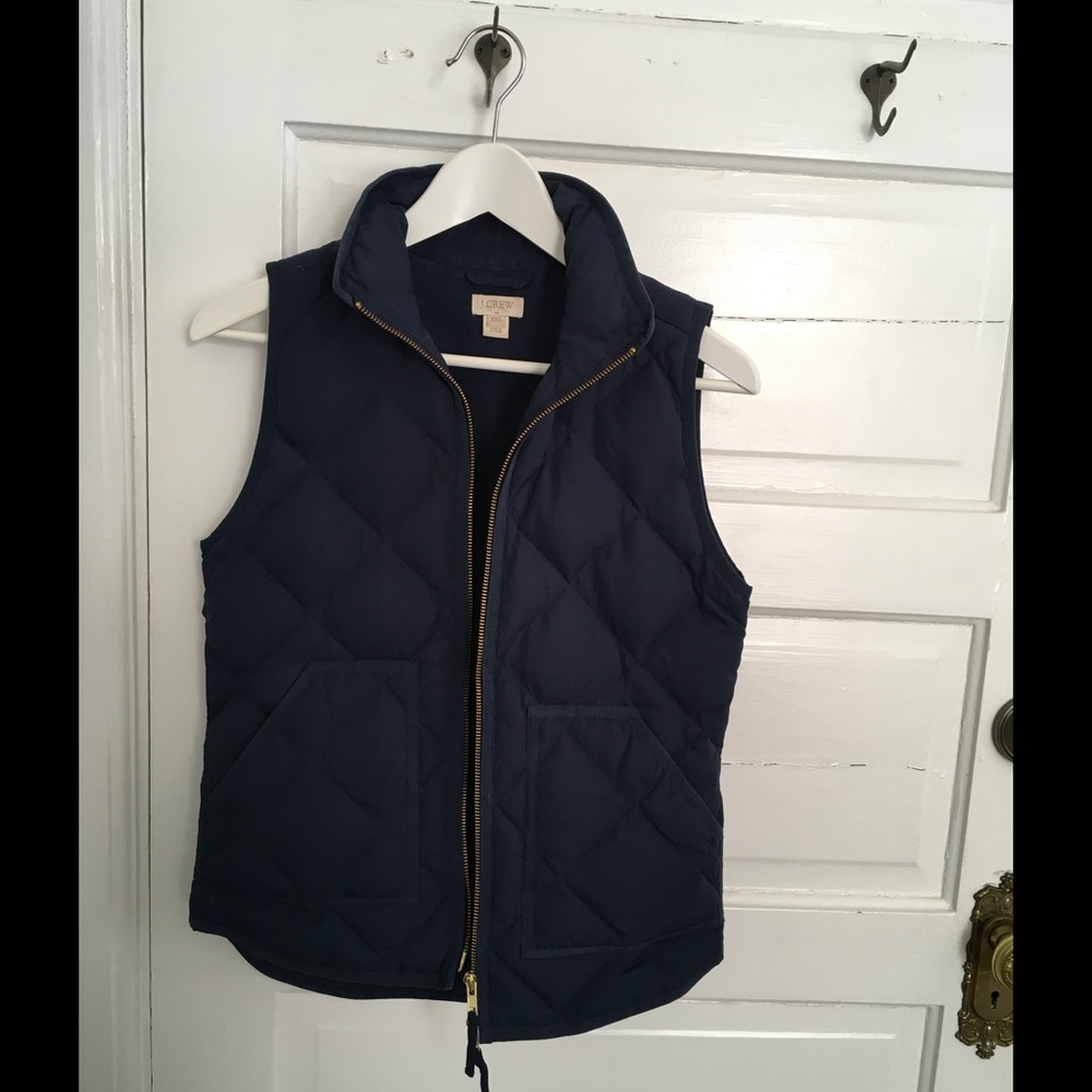 JCREW Quilted Puffer Vest in Navy