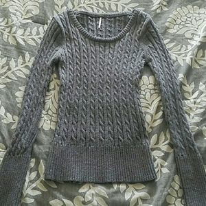 Grey knit sweater