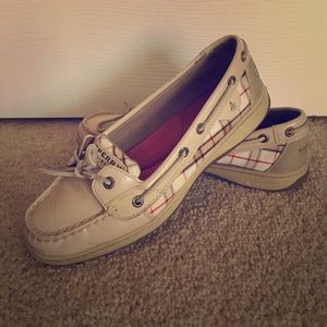 Patent leather and plaid Sperrys