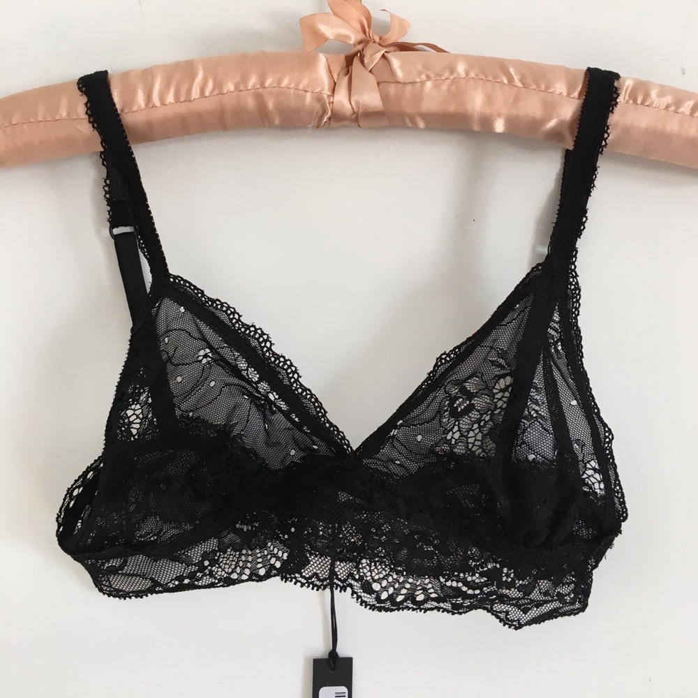 Joe's black lace bralette