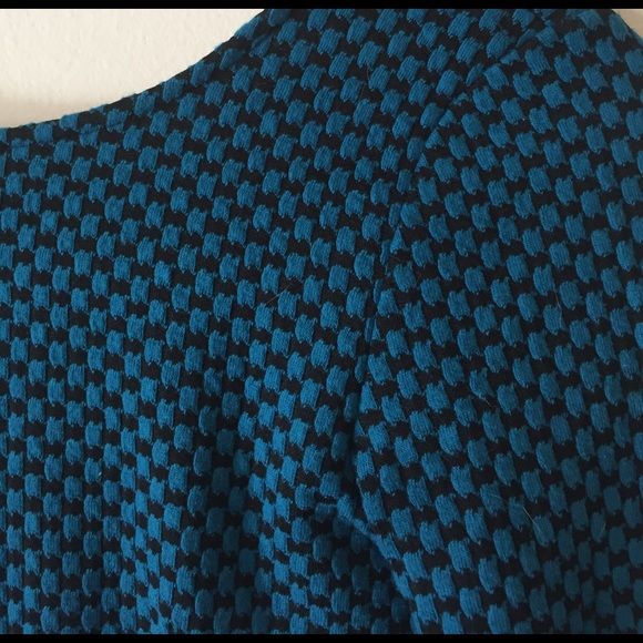 Blue houndstooth dress - Picture 3 of 5