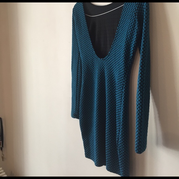 Blue houndstooth dress - Picture 4 of 5