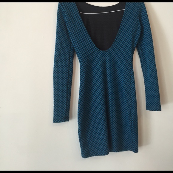 Blue houndstooth dress - Picture 5 of 5