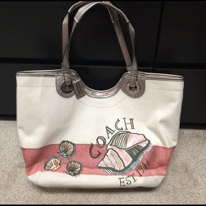 Coach canvas tote