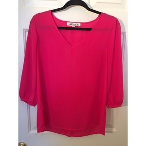 Francesca's Pink Blouse