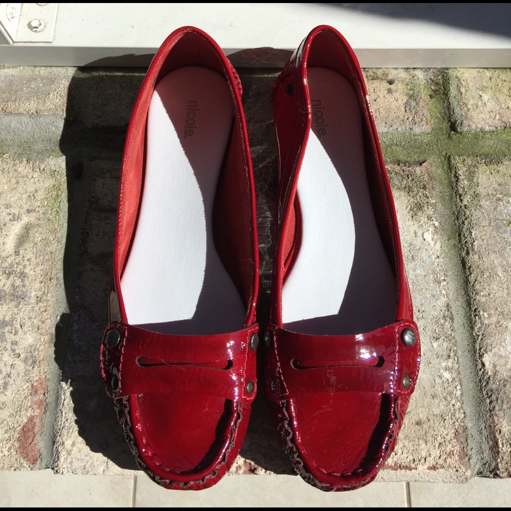 nicole. Shoes, RED flats 🎉HP🎉 by@wenrella